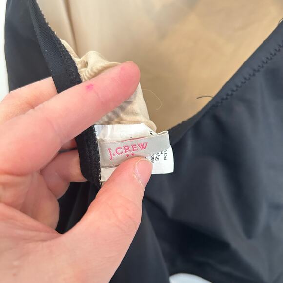 J. Crew Ruched One Piece Swimsuit Black Size S - Picture 5 of 7